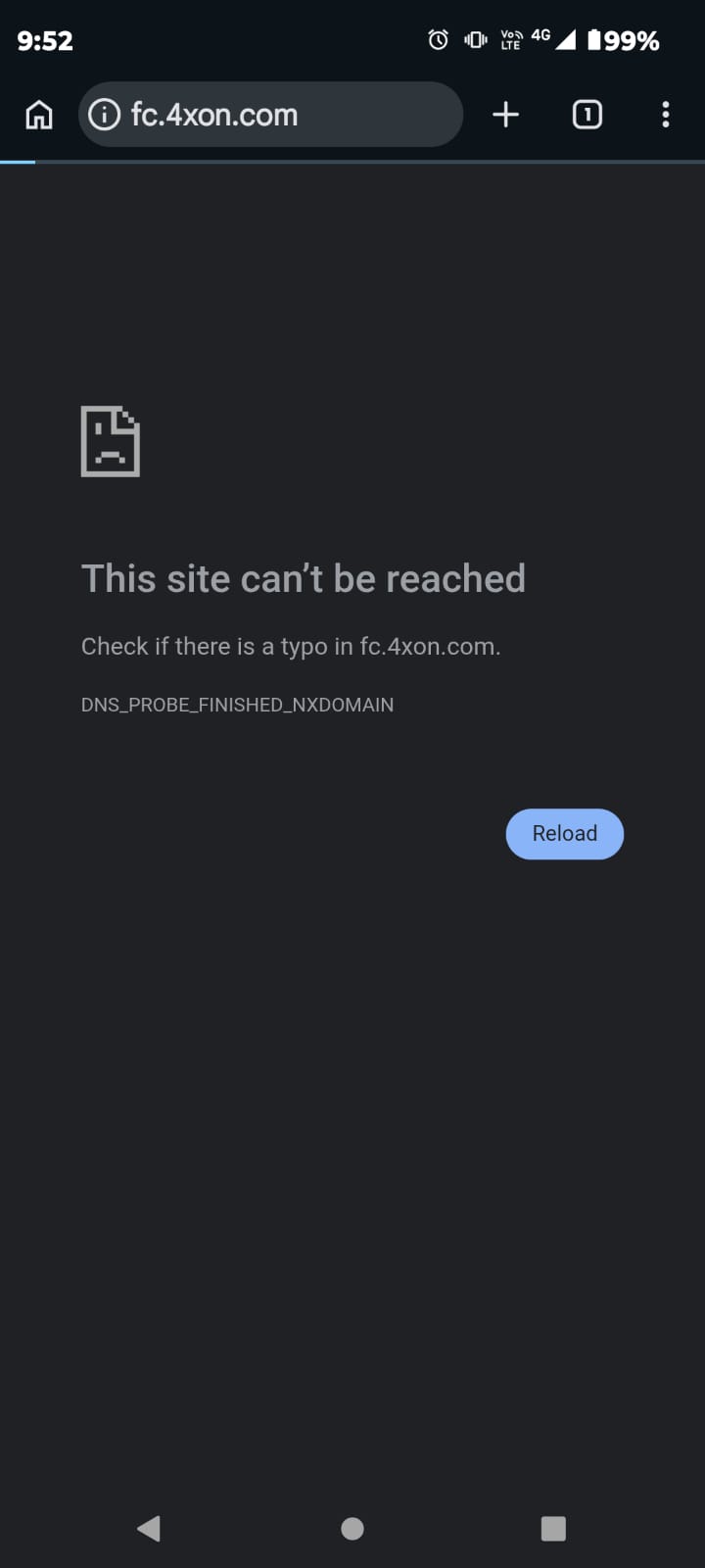 DNS error